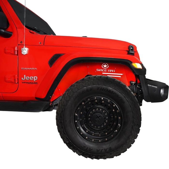 Front & Rear Inner Fender Liners(18-22 Jeep Wrangler JL Excluding 20 Wrangler Rubicon Edition)-LandShaker
