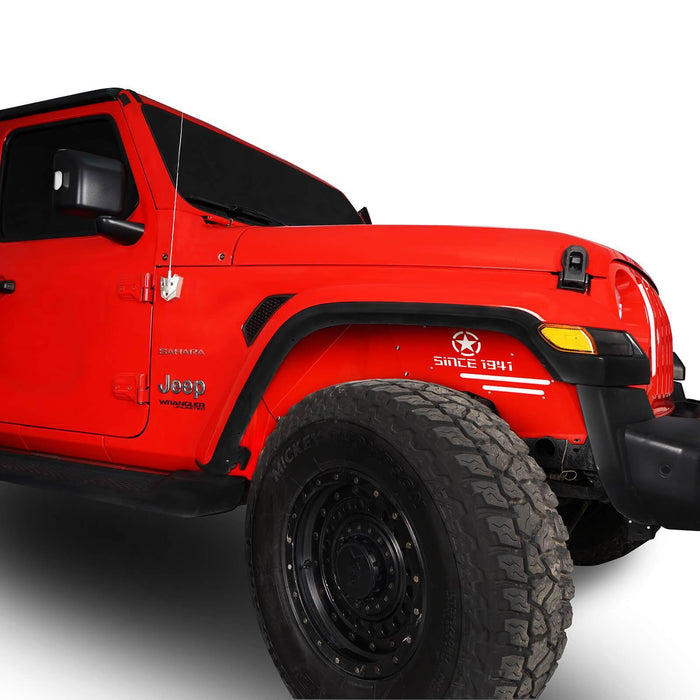 Front & Rear Inner Fender Liners(18-22 Jeep Wrangler JL Excluding 20 Wrangler Rubicon Edition)-LandShaker