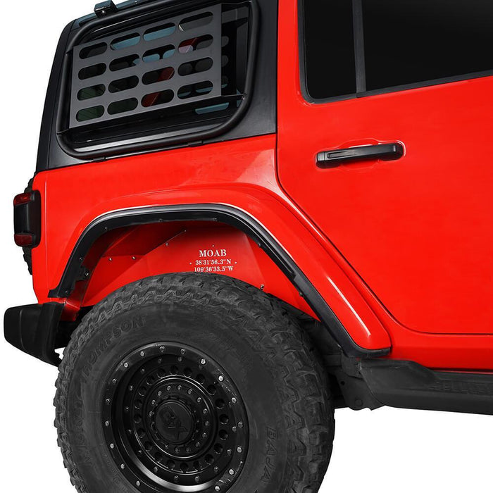 Front & Rear Inner Fender Liners(18-22 Jeep Wrangler JL Excluding 20 Wrangler Rubicon Edition)-LandShaker