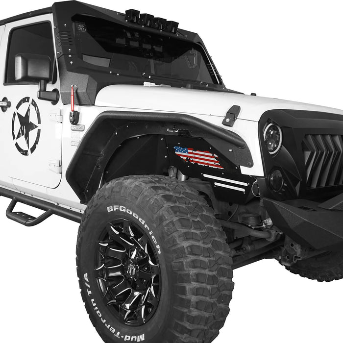 Fender Flares / Front Inner Fender Liners / Rear Inner Fender Liners(07-18 Jeep Wrangler JK)-LandShaker