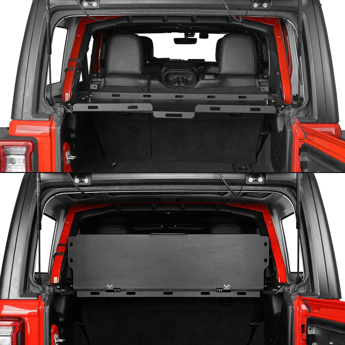 Interior Fold-Up Storage Rack Cargo Rack(18-22 Jeep Wrangler JL 4 Doors Hardtop)-LandShaker