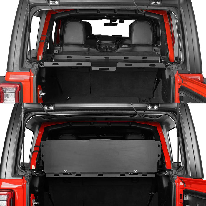 Interior Fold-Up Storage Rack Cargo Rack(18-24 Jeep Wrangler JL 4 Doors Hardtop)-LandShaker