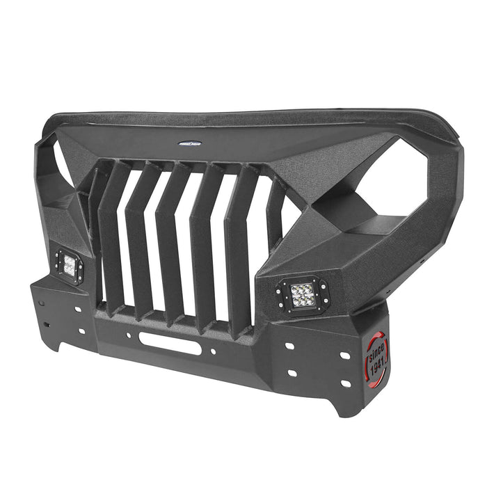 Stubby Mad Max Front Bumper w/Winch plate(20-21 Jeep Gladiator JT)-LandShaker