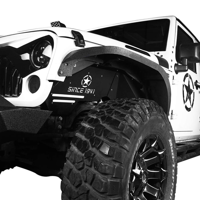Armour Style Fender Flares / Front Inner Fender Liners / Rear Inner Fender Liners(07-18 Jeep Wrangler JK)-LandShaker
