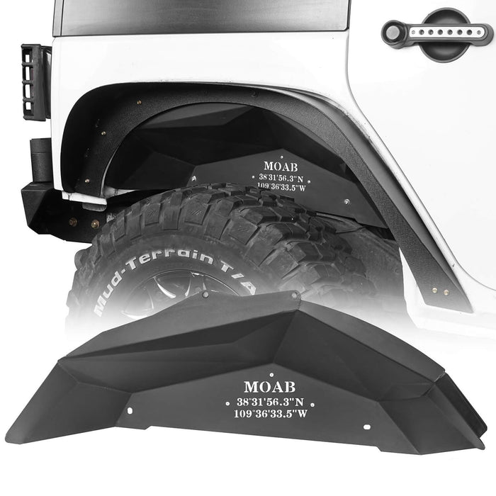 Armour Style Fender Flares / Front Inner Fender Liners / Rear Inner Fender Liners(07-18 Jeep Wrangler JK)-LandShaker