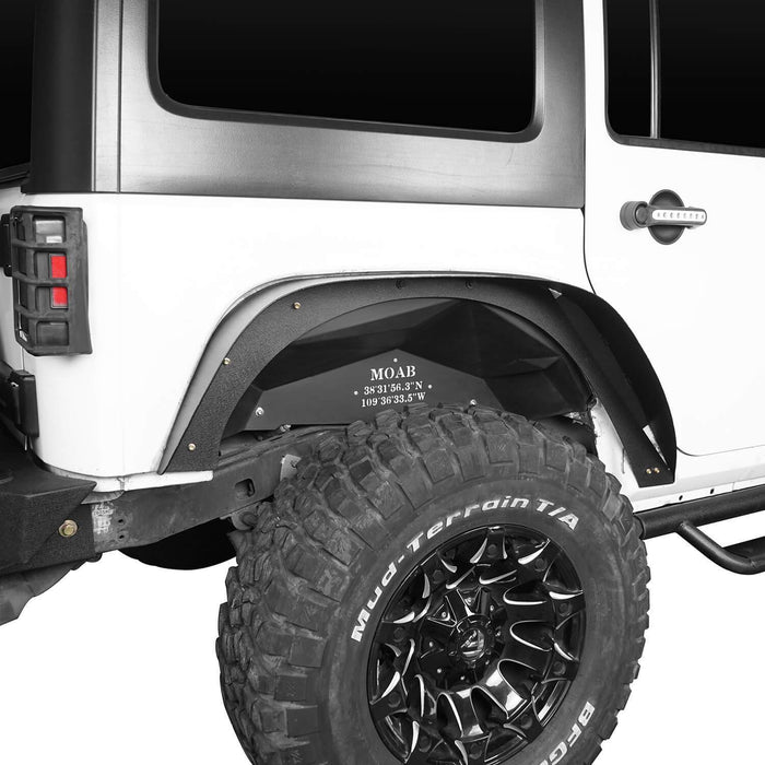 Armour Style Fender Flares / Front Inner Fender Liners / Rear Inner Fender Liners(07-18 Jeep Wrangler JK)-LandShaker