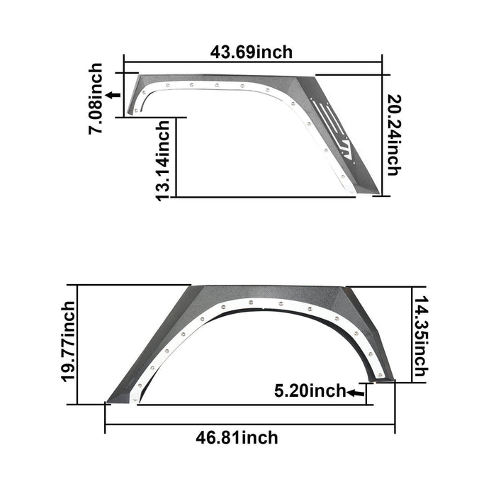 Armour Fender Flares(07-18 Jeep Wrangler JK)-LandShaker