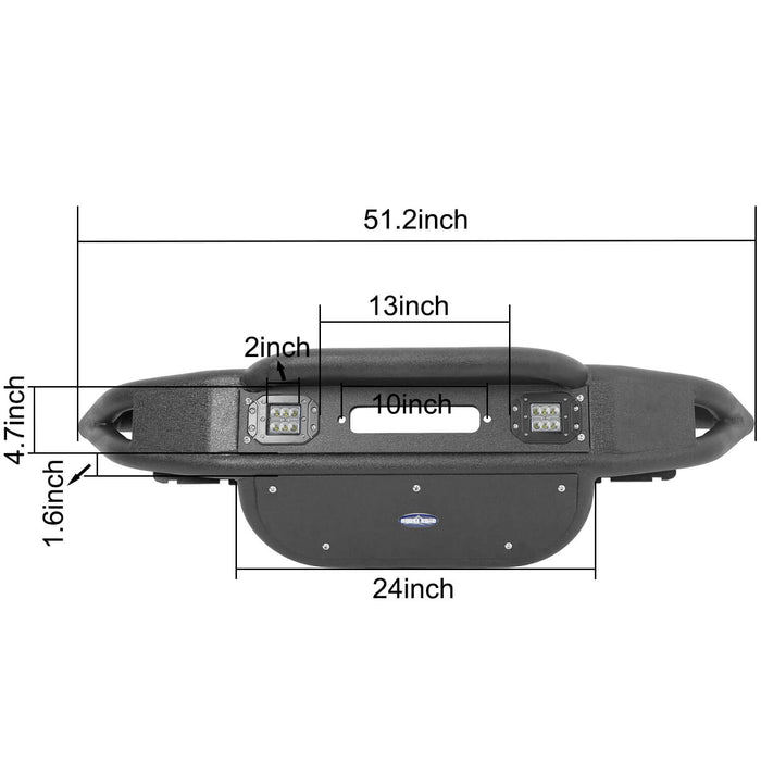 Jeep JK Front Bumper(07-18 Jeep Wrangler JK)-LandShaker
