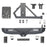Different Trail Rear Bumper w/Tire Carrier & LED Floodlights(07-18 Jeep Wrangler JK)-LandShaker