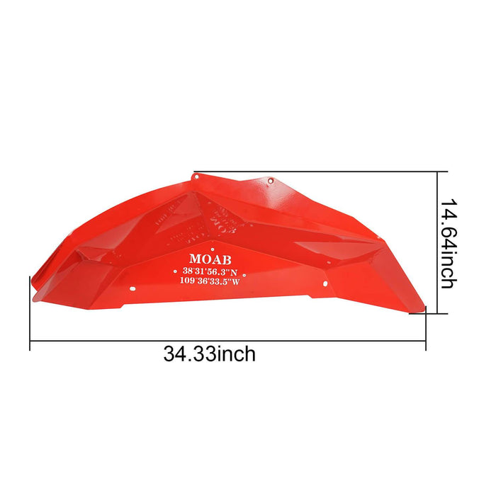Vivid Red Rear Inner Fender Liners(07-18 Jeep Wrangler JK)-LandShaker