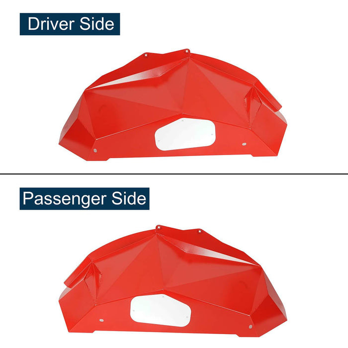 Vivid Red Rear Inner Fender Liners(07-18 Jeep Wrangler JK)-LandShaker