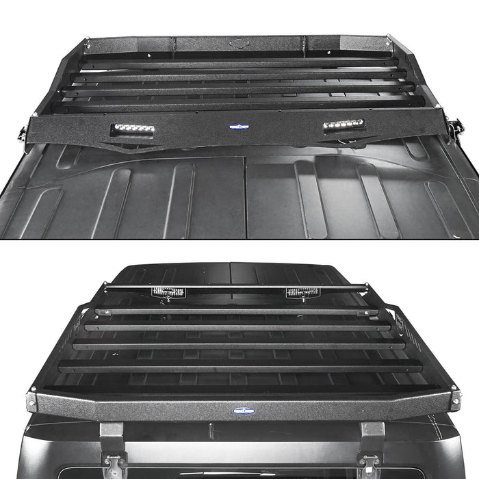 Hard Top Rear Roof Rack Cargo Carrier Basket(07-18 Jeep Wrangler JK 4 Doors)-LandShaker