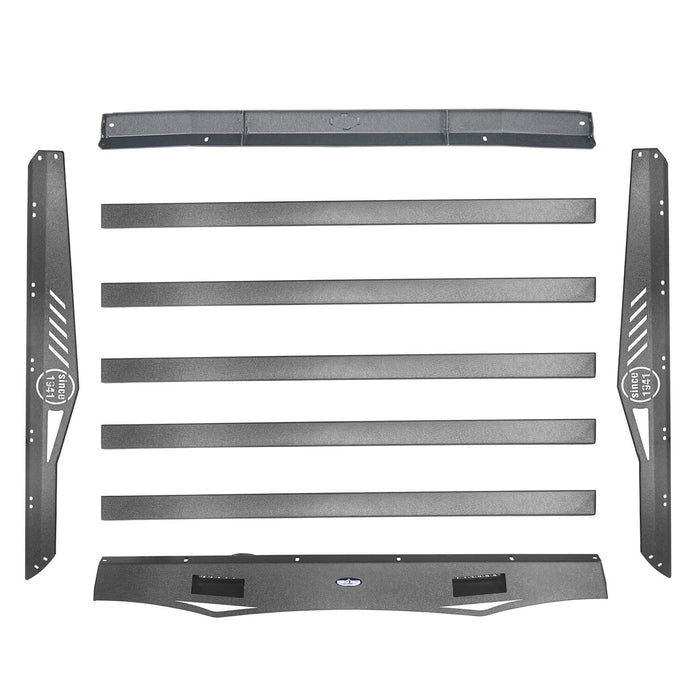 Hard Top Rear Roof Rack Cargo Carrier Basket(07-18 Jeep Wrangler JK 4 Doors)-LandShaker