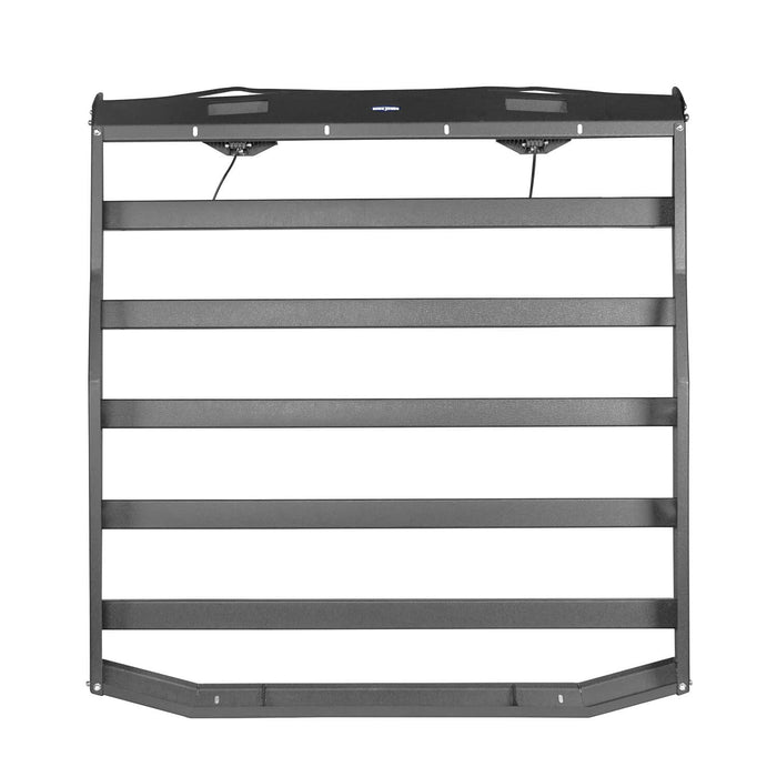 Hard Top Front Roof Rack Cargo Carrier Basket(07-18 Jeep Wrangler JK 4 Doors)-LandShaker