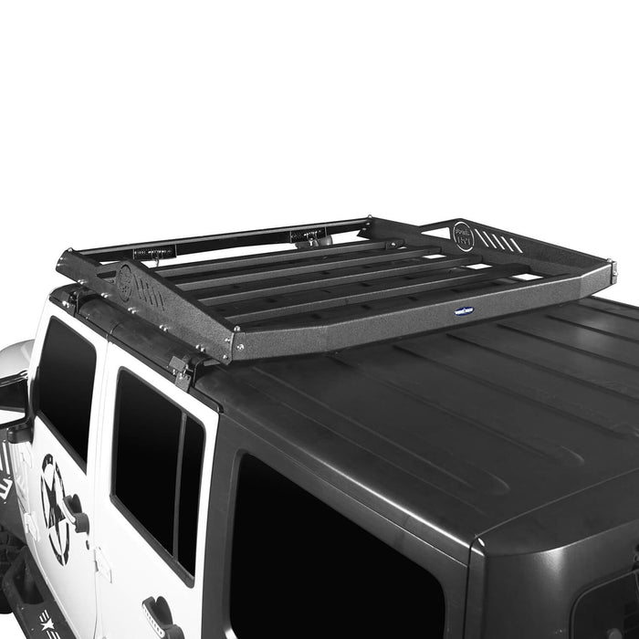 Hard Top Front Roof Rack Cargo Carrier Basket(07-18 Jeep Wrangler JK 4 Doors)-LandShaker
