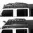 Hard Top Front Roof Rack Cargo Carrier Basket(07-18 Jeep Wrangler JK 4 Doors)-LandShaker
