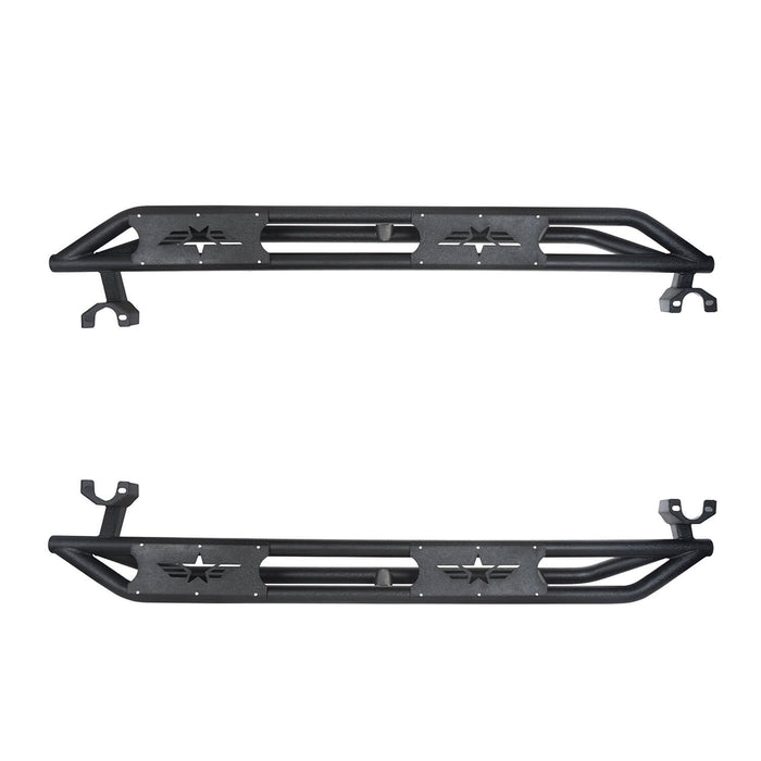 Running Boards 4 Door & Tubular Half Doors Combo(07-18 Jeep Wrangler JK)-LandShaker