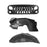 Shark Grille & Inner Fender Liners Kit(07-18 Jeep Wrangler JK)-LandShaker