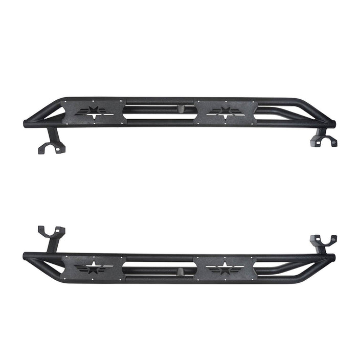 Star Side Steps Running Boards(07-18 Jeep Wrangler JK 4 Door)-LandShaker