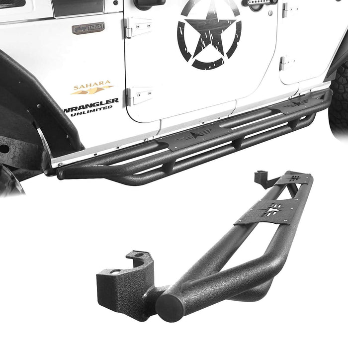 Star Side Steps Running Boards(07-18 Jeep Wrangler JK 4 Door)-LandShaker