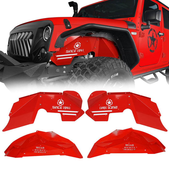 Jeep JK Front / Rear Inner Fender Liners for 2007-2018 Jeep Wrangler JK - LandShaker 4x4 lsg20662067206820542064 22