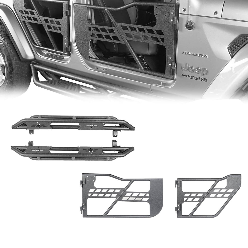 4 Door Tubular Door & Running Boards(18-23 Jeep Wrangler JL)-LandShaker