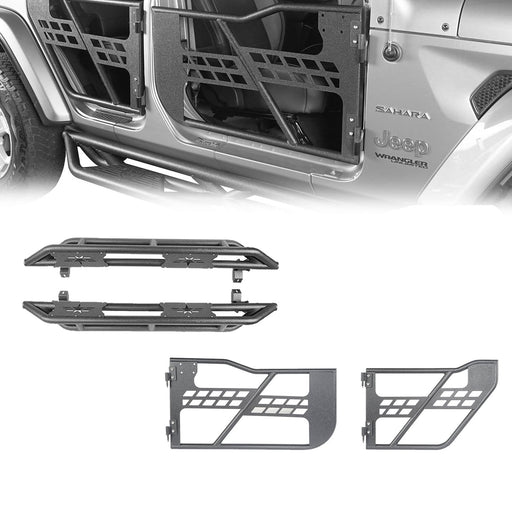 4 Door Tubular Door & Running Boards(18-24 Jeep Wrangler JL)-LandShaker
