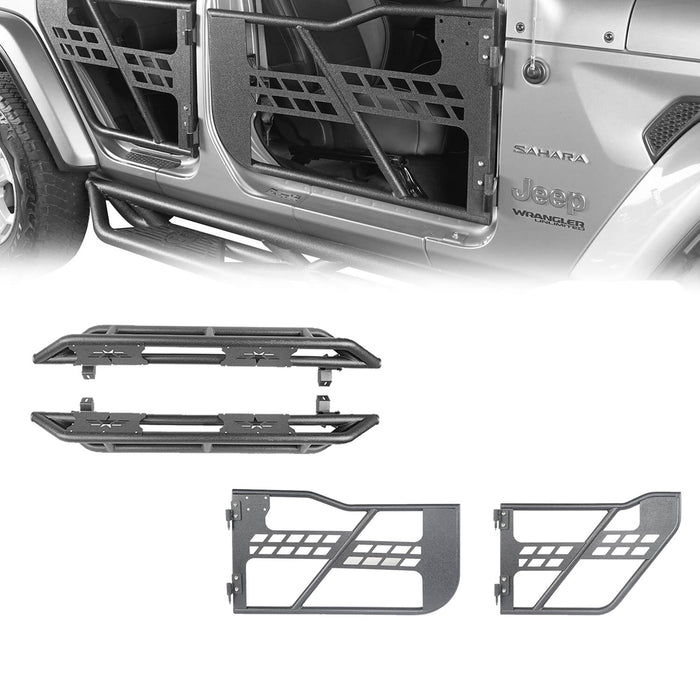 4 Door Tubular Door & Running Boards(18-23 Jeep Wrangler JL)-LandShaker