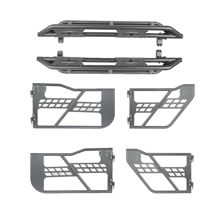 4 Door Tubular Door & Running Boards(18-23 Jeep Wrangler JL)-LandShaker