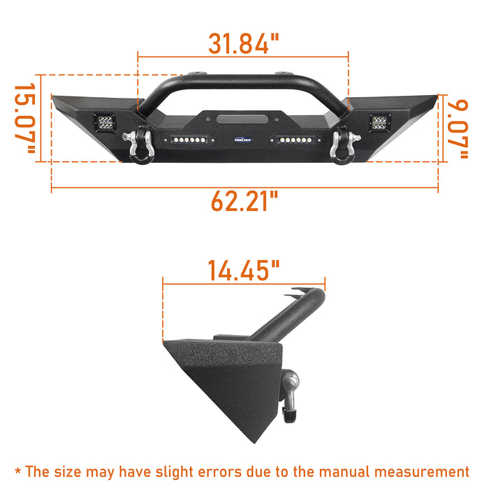 Jeep Wrangler JL Mid Width Different Trail Front Bumper BXG.3018-1 11