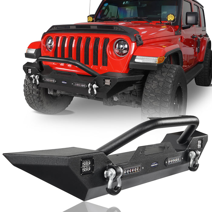 Jeep Wrangler JL Mid Width Different Trail Front Bumper BXG.3018-1 1