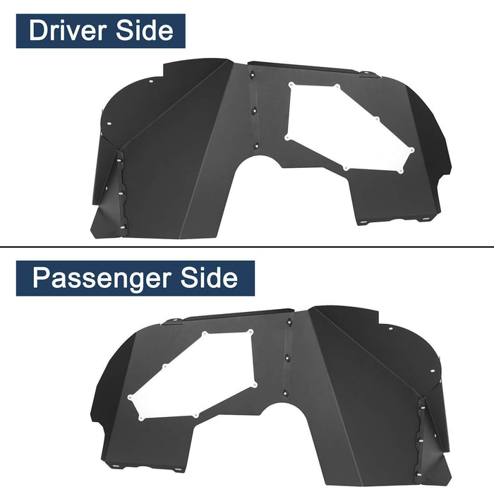 Front Inner Fender Liners Steel(18-23 Jeep Wrangler JL)-LandShaker