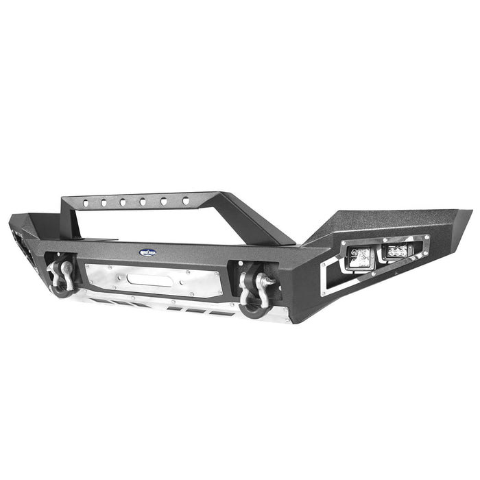 Full Width Front Bumper w/Winch Plate(18-23 Jeep Wrangler JL)-LandShaker