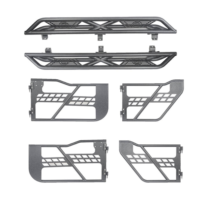 4 Door Tubular Door & Running Boards(18-23 Jeep Wrangler JL)-LandShaker