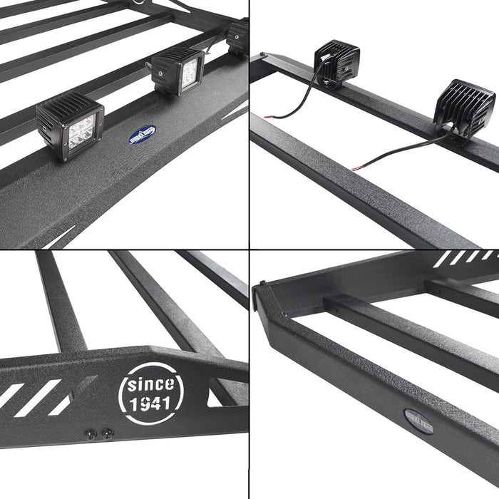 Hard Top Roof Rack Cargo Carrier Basket(18-23 Jeep Wrangler JL 4 Doors)-LandShaker