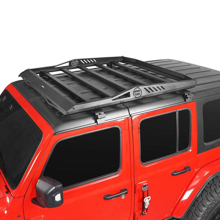 Hard Top Roof Rack Cargo Carrier Basket(18-23 Jeep Wrangler JL 4 Doors)-LandShaker
