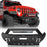 Rock Crawler Stubby Front Bumper w/LED Spotlight Bar(18-21Jeep Wrangler JL & 20-22Gladiator JT)-LandShaker