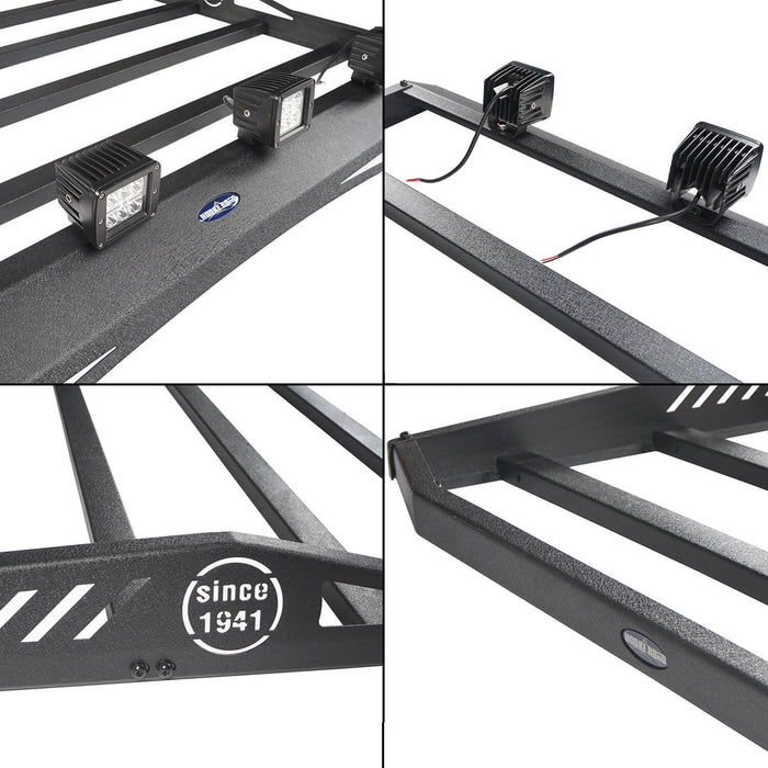4-Door Hard Top Roof Rack & Tubular Half Doors(20-23 Jeep Gladiator JT)-LandShaker
