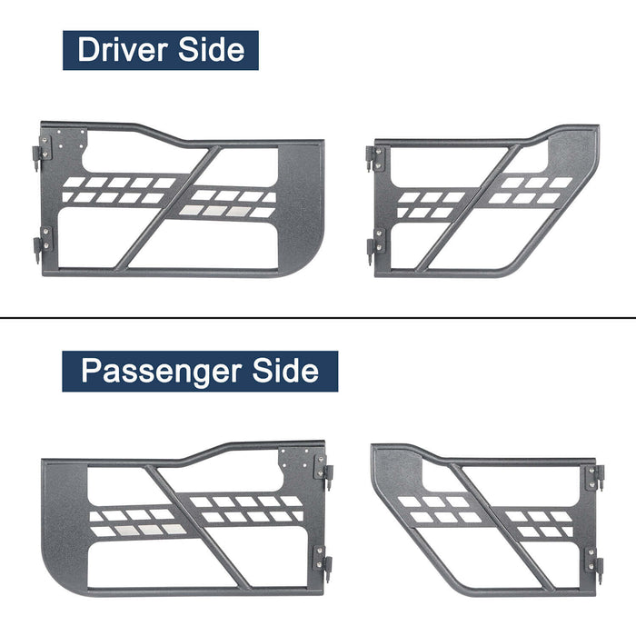 4-Door Hard Top Roof Rack & Tubular Half Doors(20-23 Jeep Gladiator JT)-LandShaker