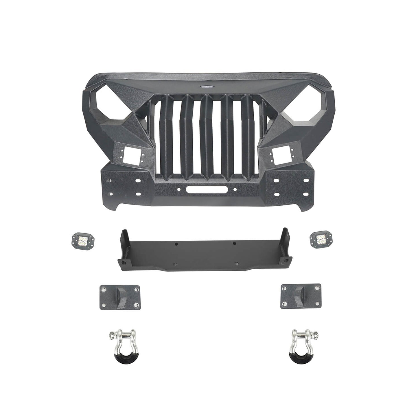 Mad Max Front Bumper & Rear Bumper w/Tire Carrier(18-25 Jeep Wrangler JL)-LandShaker