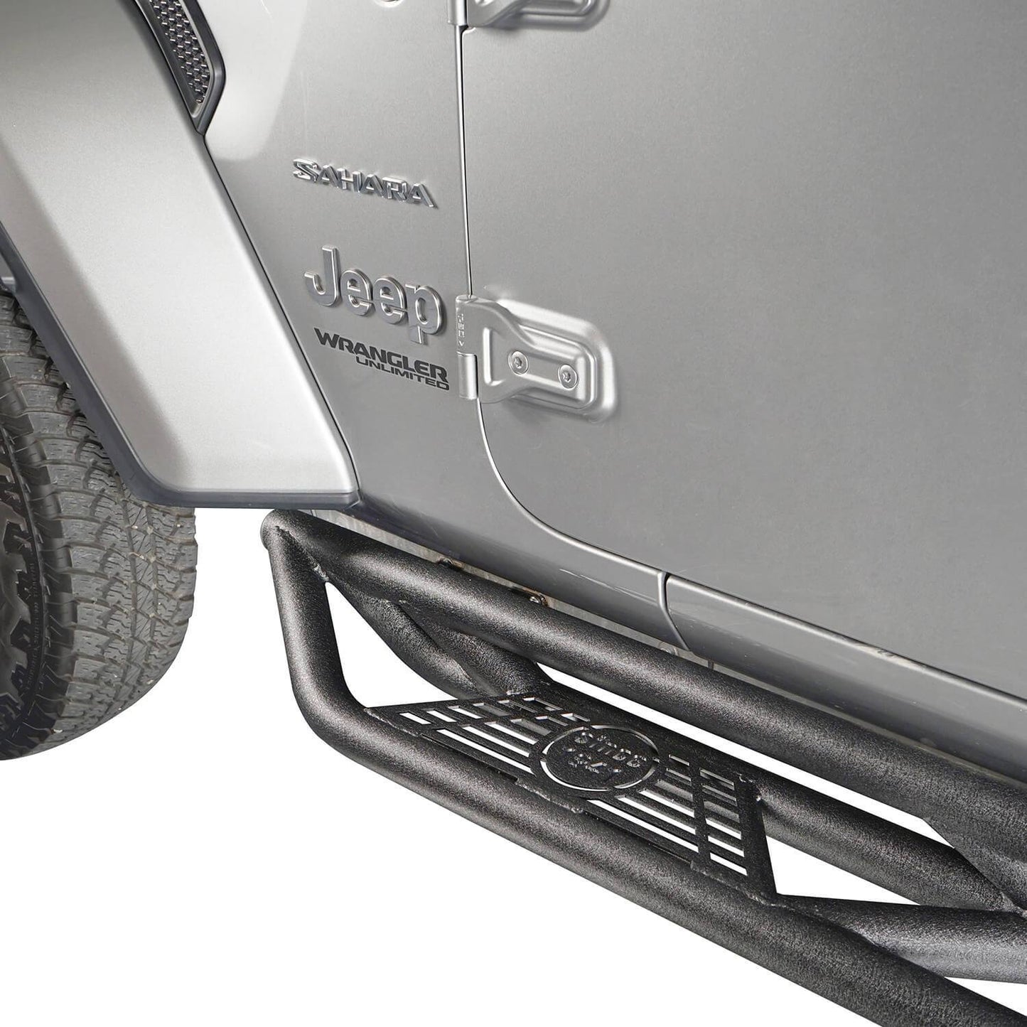Full Width Front Bumper with Mad Max Grill & Side Steps(18-25 Jeep Wrangler JL 4 Door)-LandShaker