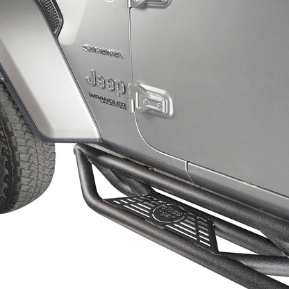 Full Width Front Bumper with Mad Max Grill & Side Steps(18-25 Jeep Wrangler JL 4 Door)-LandShaker
