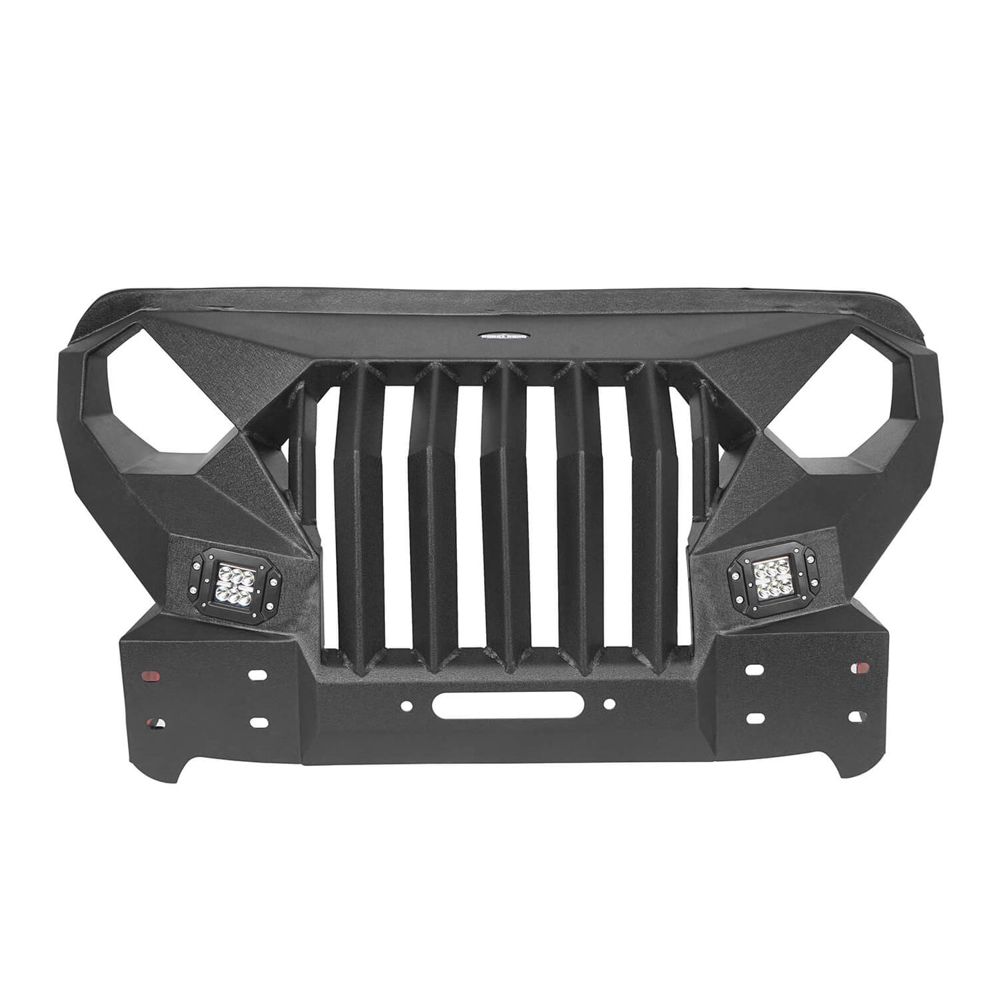 Full Width Front Bumper with Mad Max Grill & Side Steps(18-25 Jeep Wrangler JL 4 Door)-LandShaker