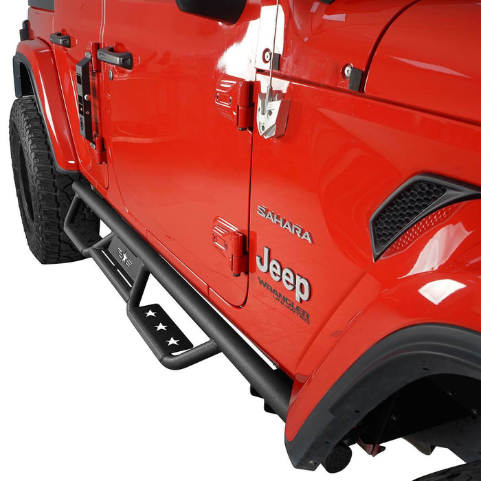 Mad Max Front Bumper with Grill & Side Steps(18-22 Jeep Wrangler JL 4 Door)-LandShaker