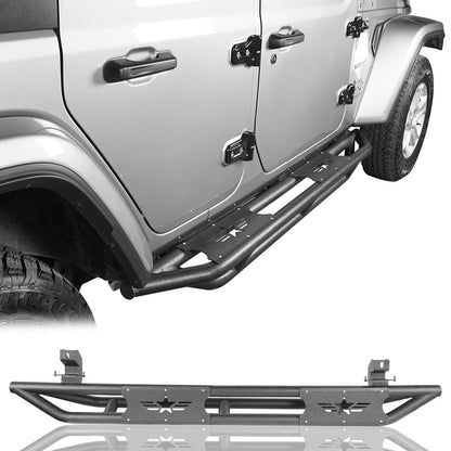 Mad Max Front Bumper Grill & Tube Side Steps(18-25 Jeep Wrangler JL 4 Door)-LandShaker
