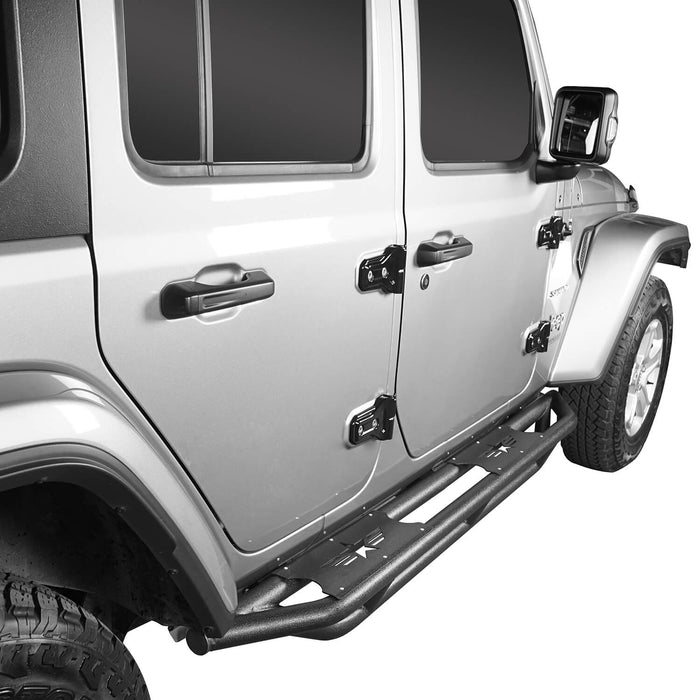 Mad Max Front Bumper Grill & Tube Side Steps(18-23 Jeep Wrangler JL 4 Door)-LandShaker