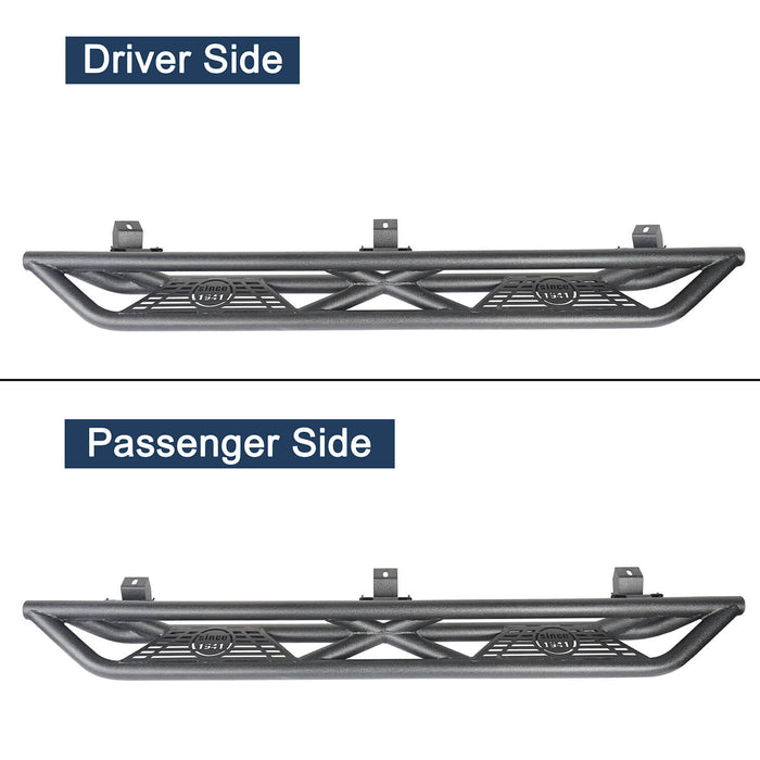 Mad Max Front Bumper Grill & Tube Side Steps(18-23 Jeep Wrangler JL 4 Door)-LandShaker