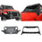 Mad Max Front Bumper w/Wings & Windshield Frame Cover(18-22 Jeep Wrangler JL & Gladiator JT(Excluding Mojave))-LandShaker