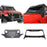 Mad Max Front Bumper w/Wings & Windshield Frame Cover(18-24 Jeep Wrangler JL & Gladiator JT(Excluding Mojave))-LandShaker