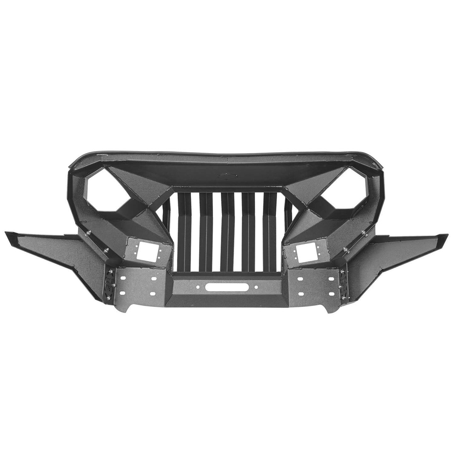 Mad Max Front Bumper w/Wings & Windshield Frame Cover(18-25 Jeep Wrangler JL & Gladiator JT(Excluding Mojave))-LandShaker